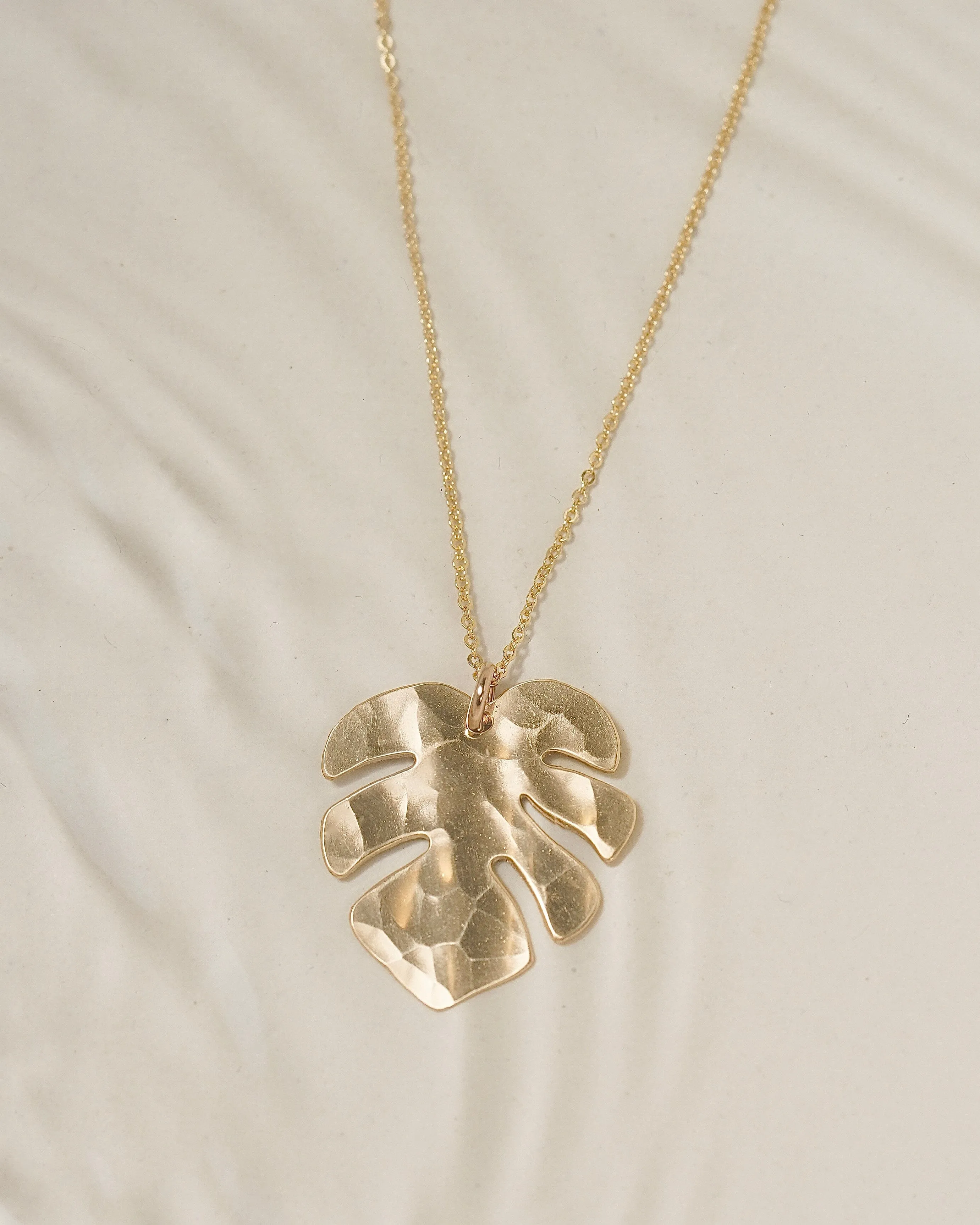 Tropical Leaf Necklace