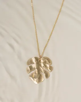 Tropical Leaf Necklace