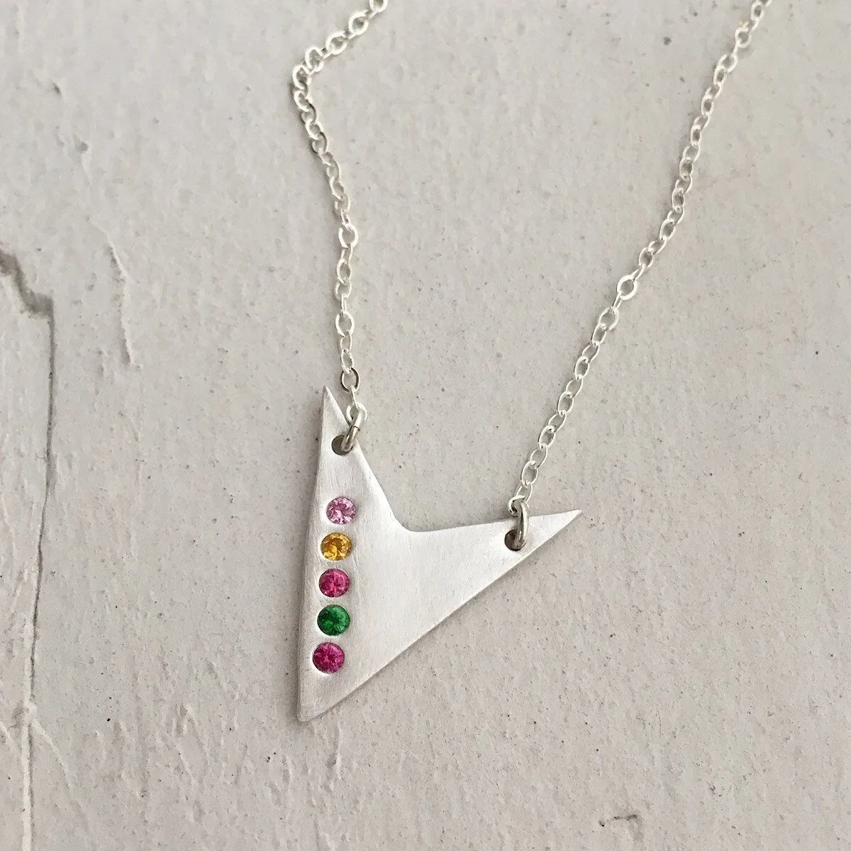 Valiant Heart Birthstone Necklace