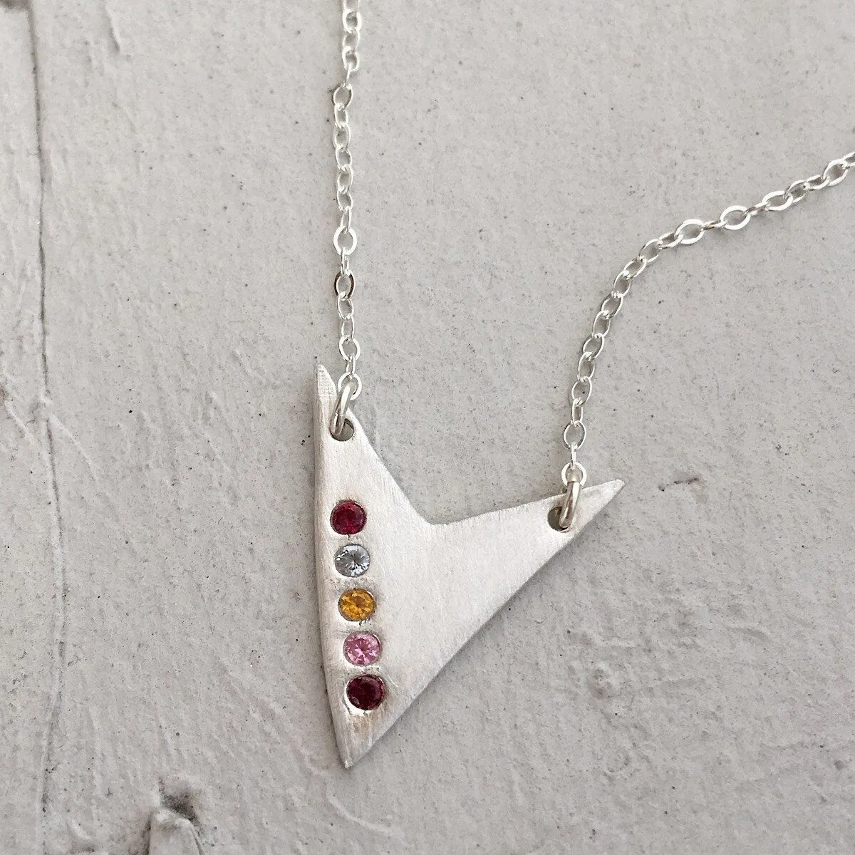 Valiant Heart Birthstone Necklace