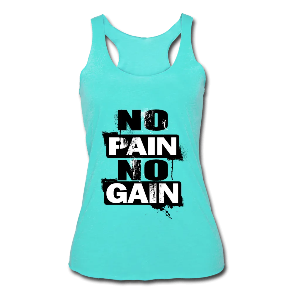 Women’s No Pain No Gain Racerback Tank