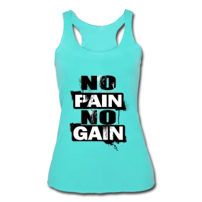 Women’s No Pain No Gain Racerback Tank